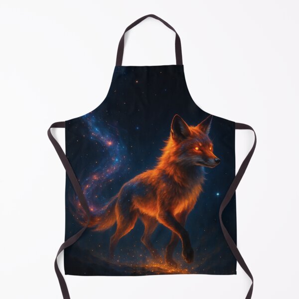 Item preview, Nebula Fox Carrying a Galaxy in Its Tail designed and sold by OneStepFromArt.