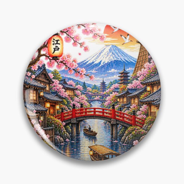 Item preview, Edo Japan Riverside Town designed and sold by Daihuku2525.
