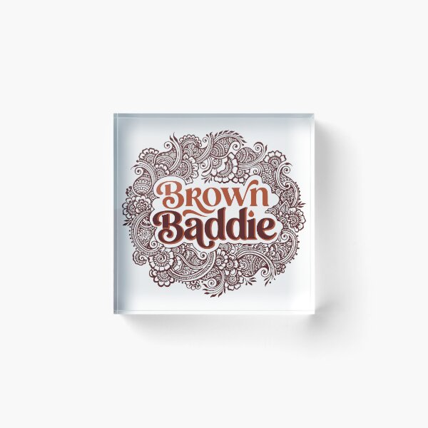 Item preview, Brown Baddie Desi Indian Pakistani Sri Lankan brown Skin Girl Melanin Pride  designed and sold by alltheprints.