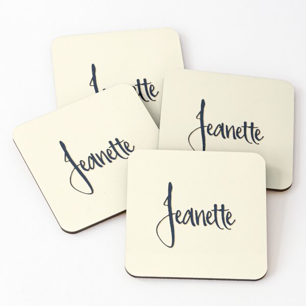 Item preview, JEANETTE personalized type design designed and sold by CharlottePlaceArt.