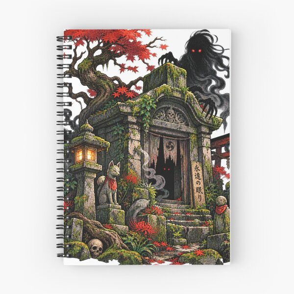 Item preview, Japanese Haunted Shrine Horror Illustration designed and sold by optimusprime39.