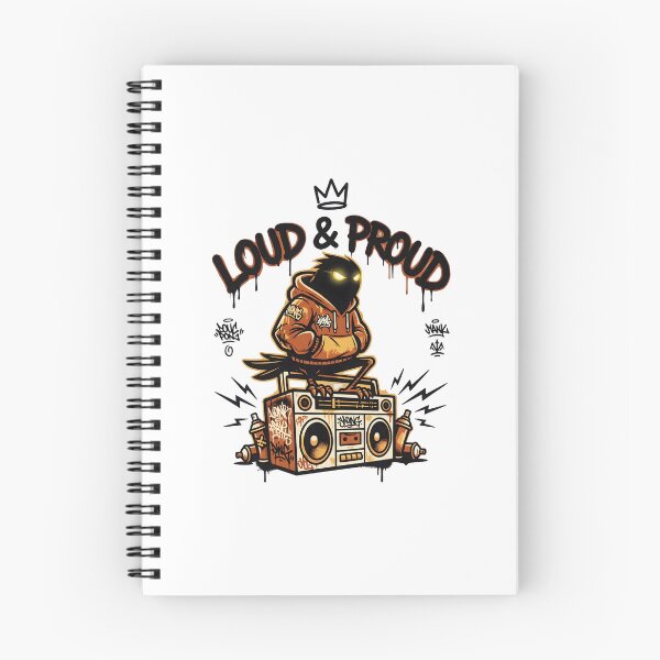 Item preview, Loud & Proud Hip Hop DJ – Street Music Boombox Urban Graffiti designed and sold by StickerNestYou.