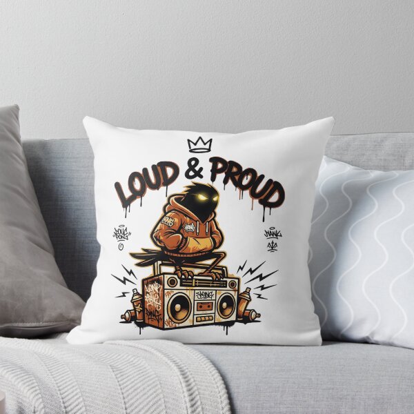 Item preview, Loud & Proud Hip Hop DJ – Street Music Boombox Urban Graffiti designed and sold by StickerNestYou.
