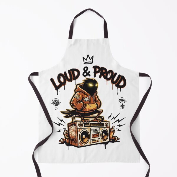 Item preview, Loud & Proud Hip Hop DJ – Street Music Boombox Urban Graffiti designed and sold by StickerNestYou.