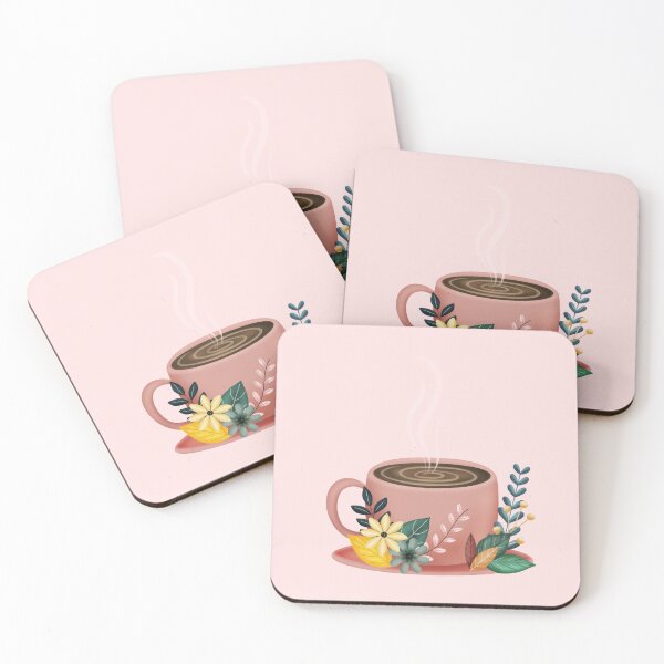 Item preview, Cozy Coffee and Florals designed and sold by NotPrettyinPink.