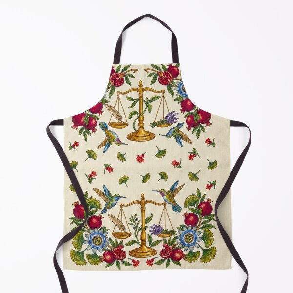 Item preview, The Scale of Flora Antique Botanical Pattern - Passionflower, Pomegranate, and Hummingbird Vintage Symmetrical Art designed and sold by LuxuryApparels.