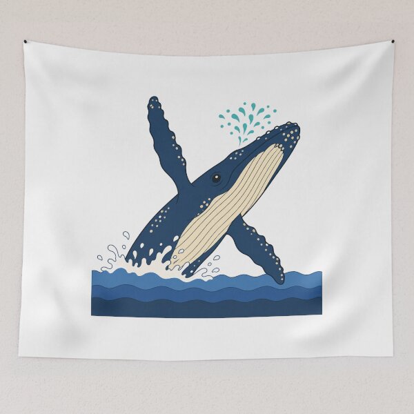 Item preview, Whale Hello There Breaching Whale Pun designed and sold by MOSIDRIP™.
