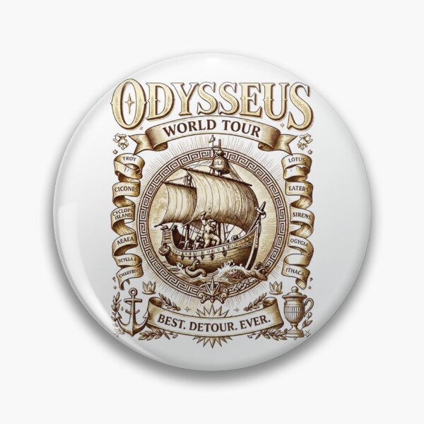 Artikelvorschau, Odysseus Welttournee entworfen und verkauft von Positive&FunnyThings.