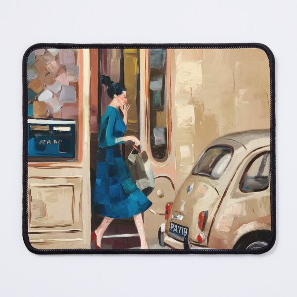 Item preview, Vintage Cinquecento Parisian Street Scene Impressionist Art designed and sold by CARRAANN.