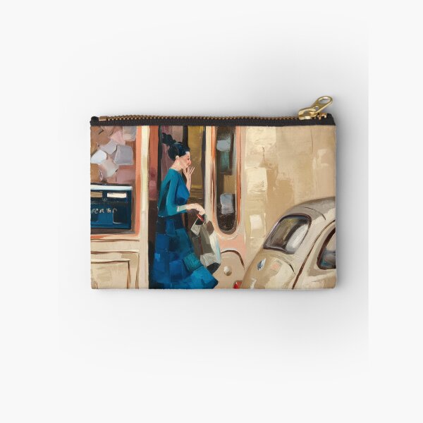 Item preview, Vintage Cinquecento Parisian Street Scene Impressionist Art designed and sold by CARRAANN.