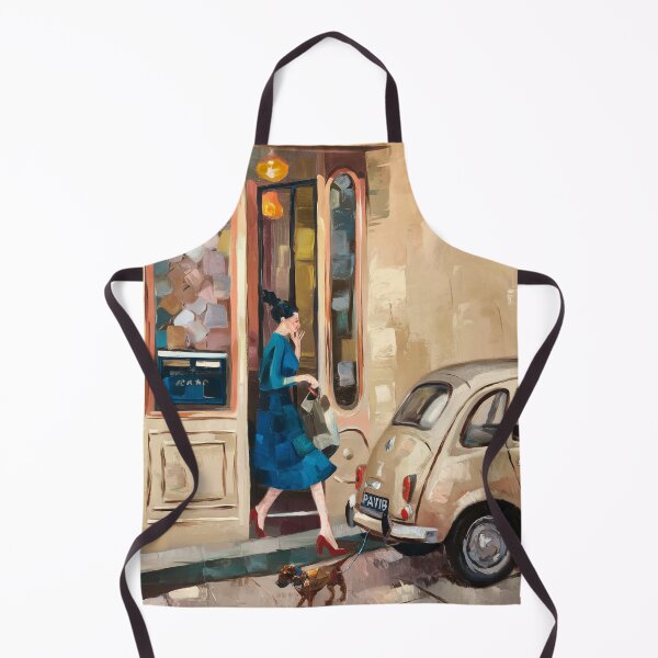 Item preview, Vintage Cinquecento Parisian Street Scene Impressionist Art designed and sold by CARRAANN.
