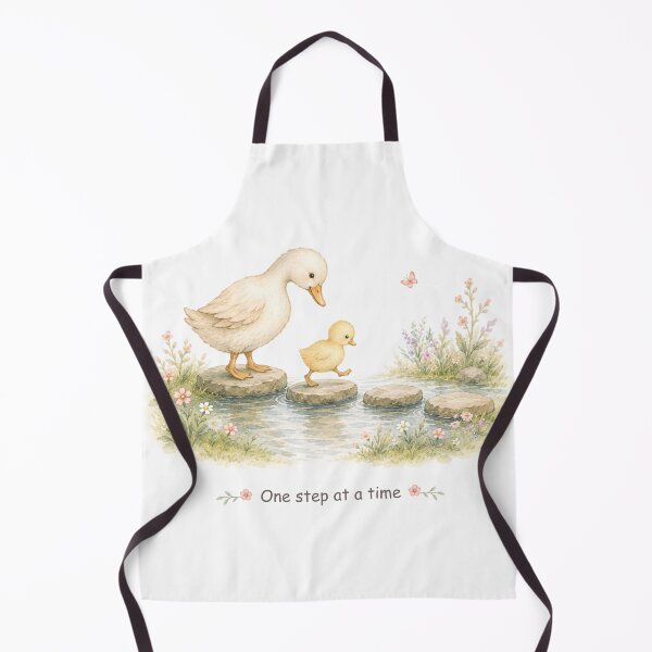 Item preview, Cute Ducks with One Step at a Time quote designed and sold by Birdsong Blessings.