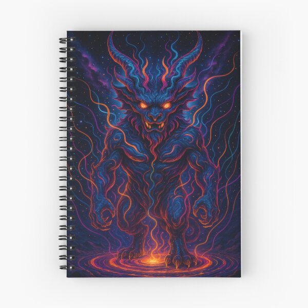 Item preview, Neon Cosmic Demon Summoned by Bad Decisions designed and sold by OneStepFromArt.