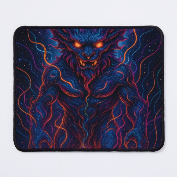 Item preview, Neon Cosmic Demon Summoned by Bad Decisions designed and sold by OneStepFromArt.