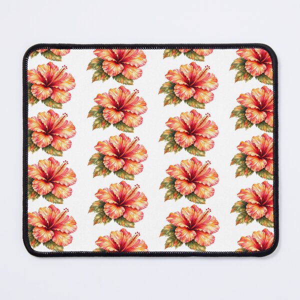 Item preview, Autumn Sunset Hibiscus | Coral Watercolor Flower designed and sold by Nolmo.