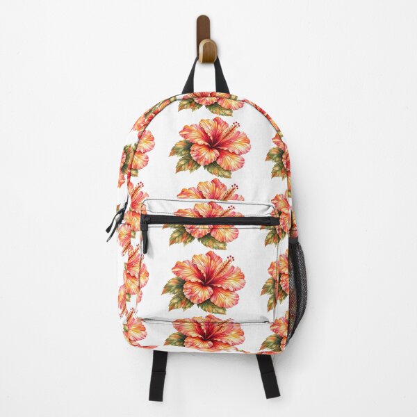 Item preview, Autumn Sunset Hibiscus | Coral Watercolor Flower designed and sold by Nolmo.