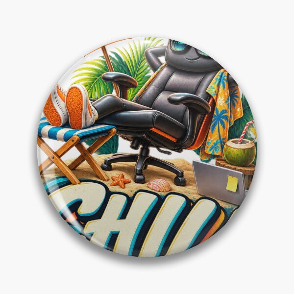 Item preview, Chill Office Chair | Funny Work From Home Vacation Streetwear T-Shirt designed and sold by Bathu Designs.