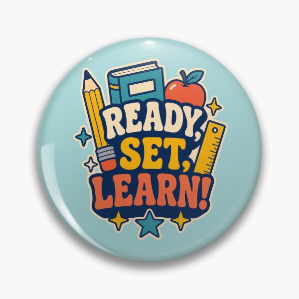 Item preview, Ready, Set, Learn! Back to school quote designed and sold by junkydotcom.