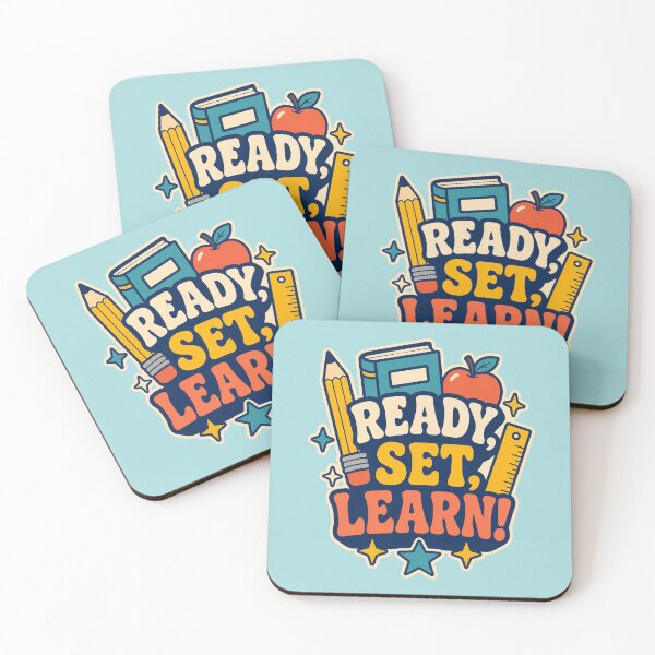 Item preview, Ready, Set, Learn! Back to school quote designed and sold by junkydotcom.