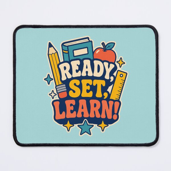 Item preview, Ready, Set, Learn! Back to school quote designed and sold by junkydotcom.