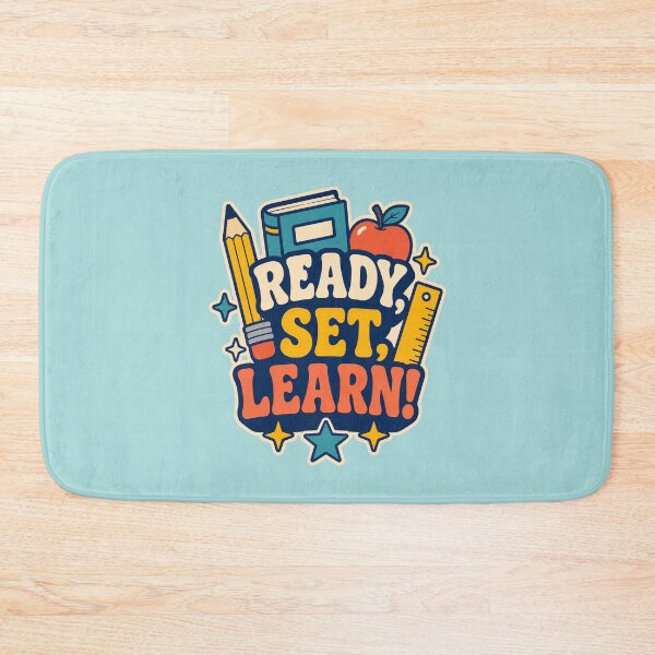 Item preview, Ready, Set, Learn! Back to school quote designed and sold by junkydotcom.