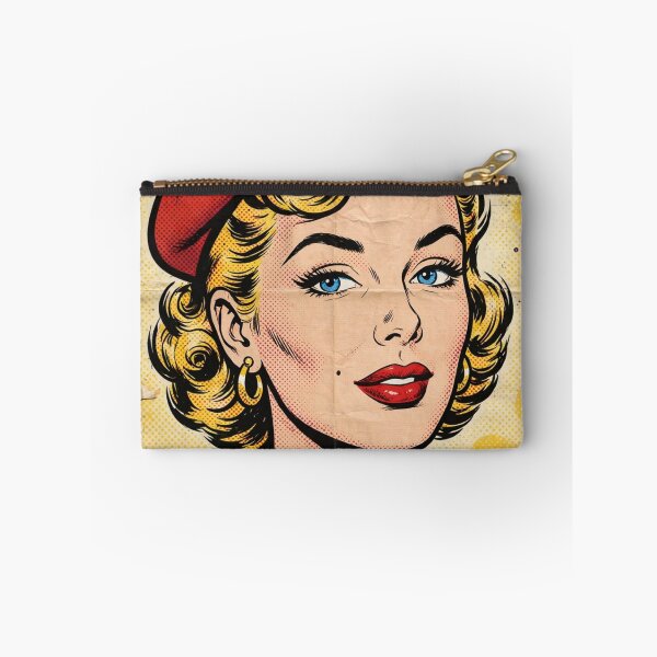 Item preview, Blonde Vintage Pop Art Woman Red Beret - Retro Pinup Comic Portrait designed and sold by MAISON SYLVIE.