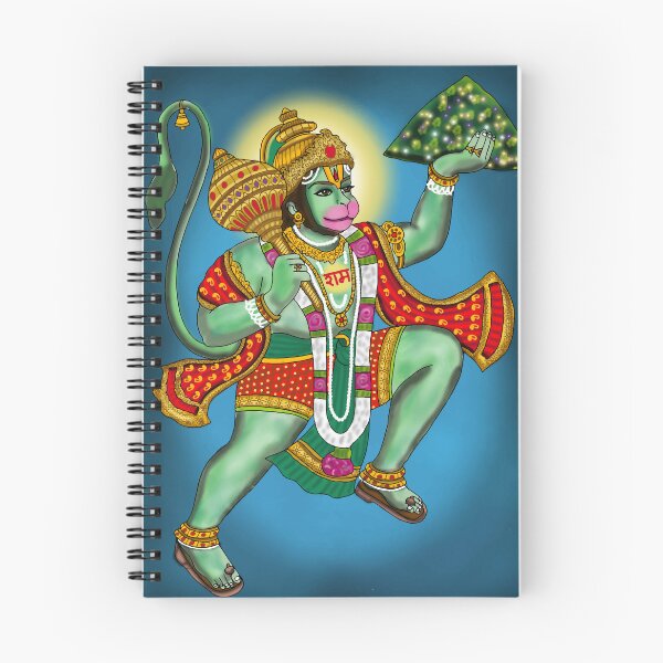 Item preview, Lord Hanuman Artwork | Powerful Hindu God Digital Art & Devotional Illustration designed and sold by Harshit_Digital_Arts.