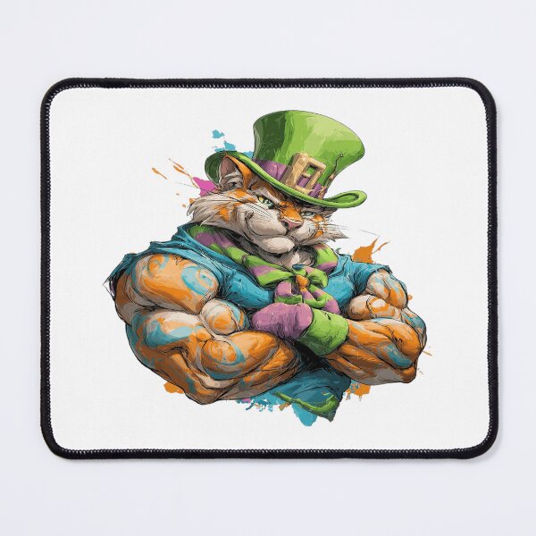 Item preview, Graffiti Leprechaun Cat – Cool Irish Street Art Cat designed and sold by Awarrie.