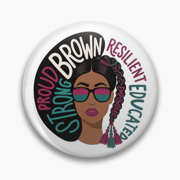 Item preview, Proud Strong Educated and Empowered Brown Woman designed and sold by alltheprints.