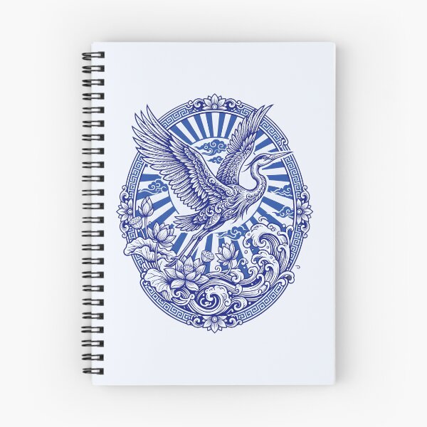 Item preview, Oriental Heron Crane - Japanese Art Asian Aesthetic designed and sold by SplashTastic.