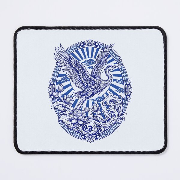Item preview, Oriental Heron Crane - Japanese Art Asian Aesthetic designed and sold by SplashTastic.