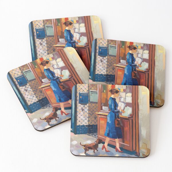Item preview, Parisian Newsstand Vignette - Retro Aesthetic Street Life Art designed and sold by CARRAANN.