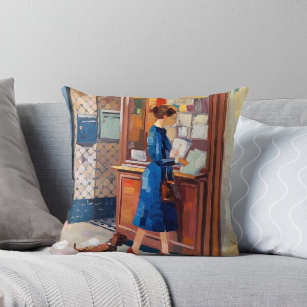 Item preview, Parisian Newsstand Vignette - Retro Aesthetic Street Life Art designed and sold by CARRAANN.