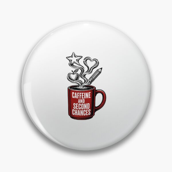 Item preview, Caffeine And Second Chances — Funny Teacher Coffee Mug Shirt designed and sold by Uglyandcute.