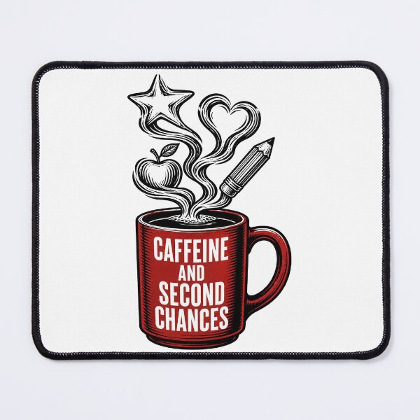 Item preview, Caffeine And Second Chances — Funny Teacher Coffee Mug Shirt designed and sold by Uglyandcute.