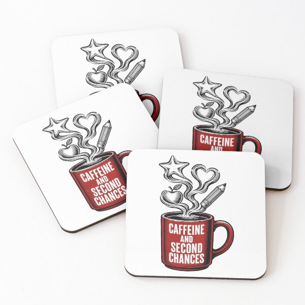 Item preview, Caffeine And Second Chances — Funny Teacher Coffee Mug Shirt designed and sold by Uglyandcute.
