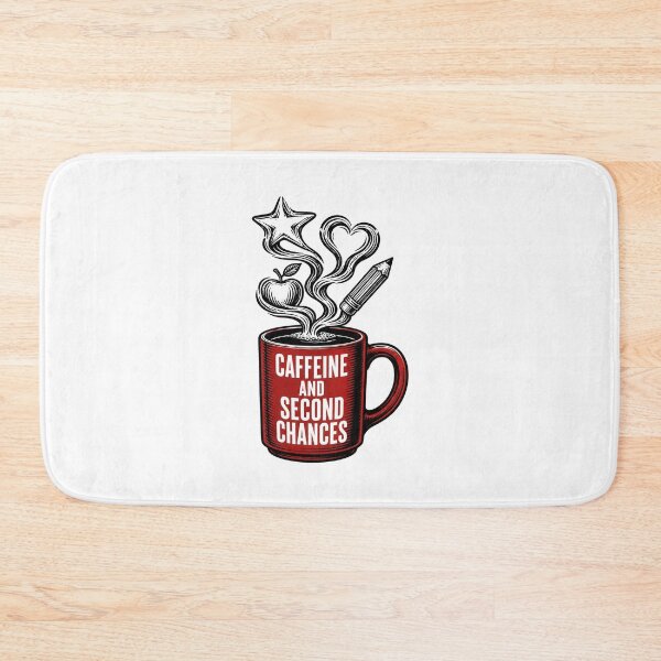 Item preview, Caffeine And Second Chances — Funny Teacher Coffee Mug Shirt designed and sold by Uglyandcute.