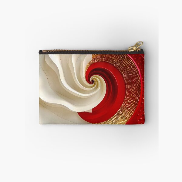 Item preview, Two-Toned Swirling Abstract Design in Red and White designed and sold by Vicky Brago-Mitchell®.
