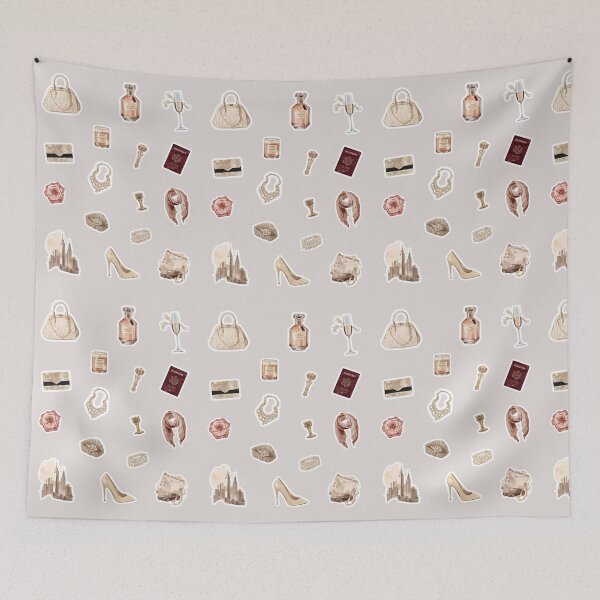 Item preview, Luxury Neutral Aesthetic - High Fashion Travel Art designed and sold by Artemis & Woven Collective.