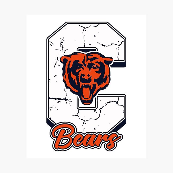 Item preview, Chicago Bears Logo Football C designed and sold by ChromoFauna.