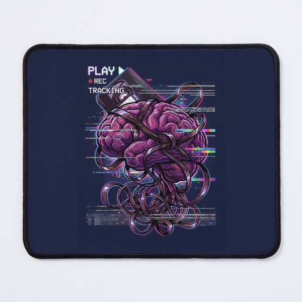 Item preview, Glitch Art Brain - Vaporwave VHS Retro Tech designed and sold by SplashTastic.