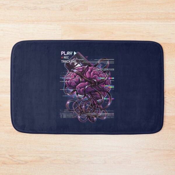 Item preview, Glitch Art Brain - Vaporwave VHS Retro Tech designed and sold by SplashTastic.