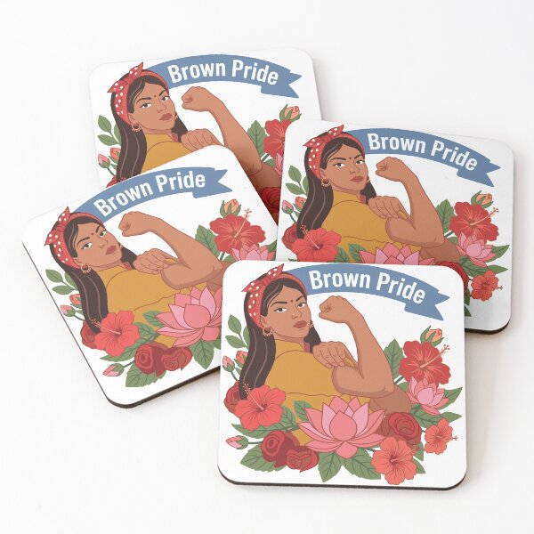 Item preview, Desi the Riveter Brown Pride Indian Pakistani Sri Lankan Arab Woman designed and sold by alltheprints.