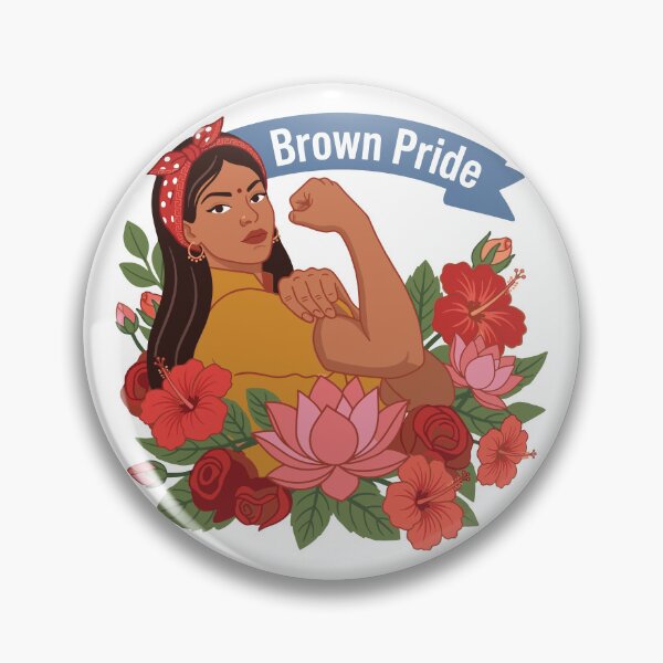 Item preview, Desi the Riveter Brown Pride Indian Pakistani Sri Lankan Arab Woman designed and sold by alltheprints.