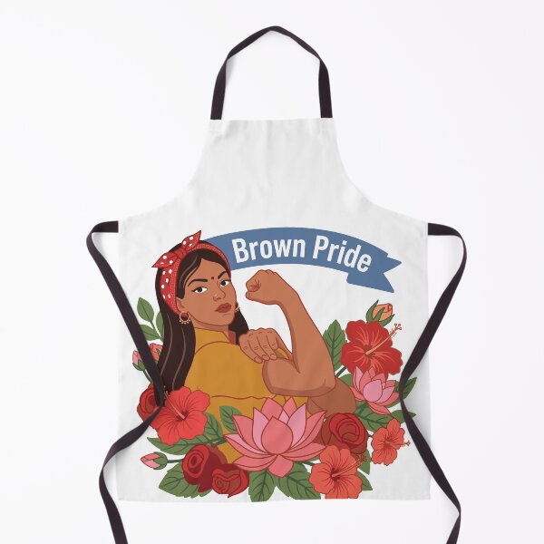 Item preview, Desi the Riveter Brown Pride Indian Pakistani Sri Lankan Arab Woman designed and sold by alltheprints.