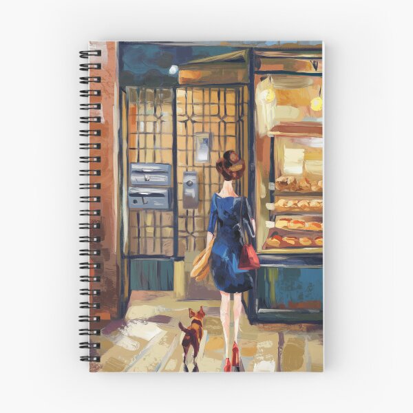Item preview, Parisian Boulangerie Vignette - Retro Aesthetic Street Life Art designed and sold by CARRAANN.