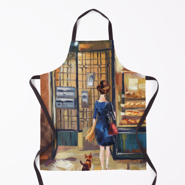 Item preview, Parisian Boulangerie Vignette - Retro Aesthetic Street Life Art designed and sold by CARRAANN.