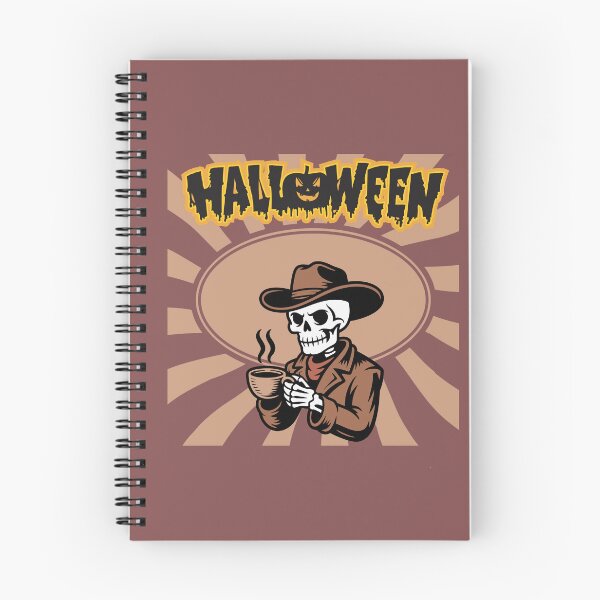 Item preview, Halloween Cowboy Skeleton Drinking Coffee designed and sold by     Sela Art .