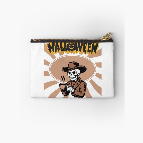 Item preview, Halloween Cowboy Skeleton Drinking Coffee designed and sold by     Sela Art .