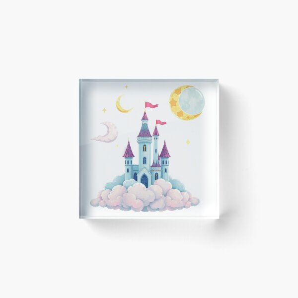 Item preview, Pastel Cloud Castle Sticker Art designed and sold by Shivamartwark.